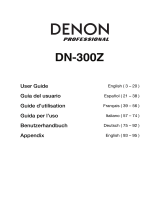Denon Pro­fes­sional DN-300Z Manuel utilisateur