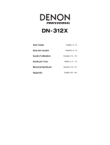 Denon Professional Denon DN-312X Manuel utilisateur
