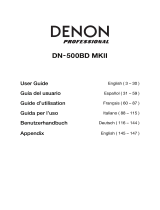 Denon Pro­fes­sional Denon DN-500BD MKII Manuel utilisateur