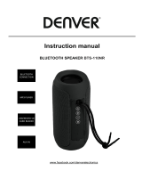 Denver BTS-110NR Bluetooth Speaker Manuel utilisateur