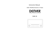Denver DAB-18 Manuel utilisateur