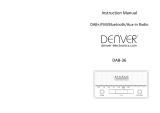 Denver DAB+ radio Manuel utilisateur