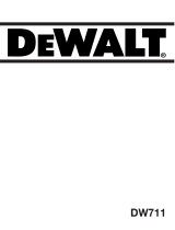 DeWalt DW711 Manuel utilisateur