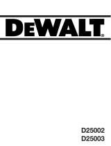 DeWalt D25002K Manuel utilisateur