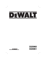 DeWalt D25960K Manuel utilisateur
