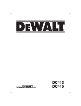 DeWalt DC413KL T 1 Le manuel du propriétaire