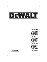 DeWalt DC822 Le manuel du propriétaire