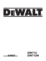 DeWalt DW712 T 4 Le manuel du propriétaire