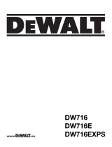 DeWalt DW716 Le manuel du propriétaire