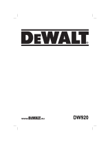 DeWalt DW920K T-1 Le manuel du propriétaire