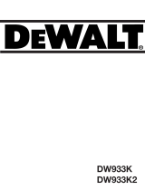 DeWalt DW933 Manuel utilisateur