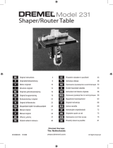 Dremel 231 SHAPER ROUTER TABLE Le manuel du propriétaire