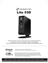 Dune HD HD Lite 53D 500GB + Wi-Fi b/g/n Manuel utilisateur