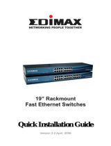 Edimax Technology Rackmount Fast Ethernet Switch Manuel utilisateur