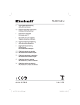 EINHELL Akku-Bohrschrauber TC-CD 18-2 Li Manuel utilisateur