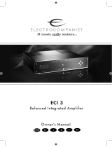 ELECTROCOMPANIET ECI3 Le manuel du propriétaire