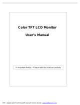 Emprex Color TFT LCD Monitor LM1541 Manuel utilisateur