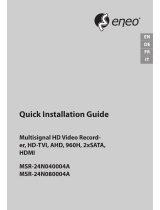 Eneo MSR-24N080004A Quick Installation Manual