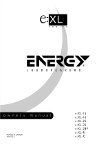 Energy Speaker Systems e:XL-15 Manuel utilisateur