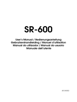 Epson SR-600 Manuel utilisateur