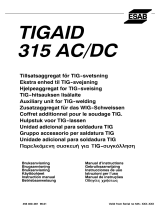 ESAB TIGAID 315 AC/DC Manuel utilisateur