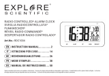 Explore Scientific Radio-controlled alarm clock Le manuel du propriétaire