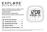 Explore Scientific RDC3006 Radio Controlled Alarm Clock Le manuel du propriétaire