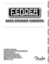 Fender 810/610/215 Pro Le manuel du propriétaire