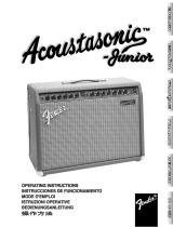 Fender Acoustasonic Junior Operating Instructions Manual