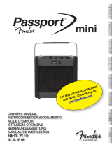 Fender Passport Mini Le manuel du propriétaire