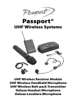 FENDER MUSICAL INSTRUMENTS CORPORATION Passport UHF Wireless Systems Le manuel du propriétaire