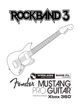 Fender Rock Band 3 Wireless Fender Mustang XBOX360 Manuel utilisateur