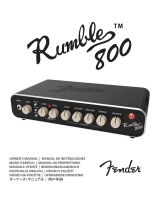Fender Rumble 800 Le manuel du propriétaire