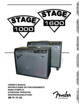 Fender Stage 1000 Manuel utilisateur