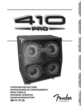 Fender Stereo Amplifier 410 PRO Manuel utilisateur