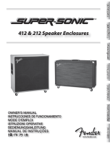 Fender Super-Sonic 212 & 412 Enclosures Le manuel du propriétaire