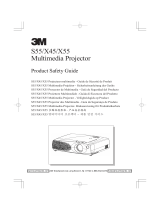 3M Projector X45 Le manuel du propriétaire