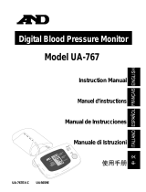 A&D Blood Pressure Monitor UA-767 Manuel utilisateur