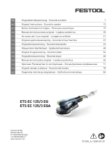 Festool Exzenterschleif ETS EC 125/3 EQ-Plus Mode d'emploi