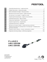 Festool Langhalsschleifer LHS 2 225/CTM 36-Set PLANEX Mode d'emploi