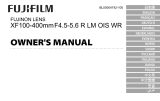 Fujifilm XF50-140mmF2.8 R LM OIS WR Manuel utilisateur