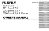 Fujifilm XF18mmF2 Manuel utilisateur