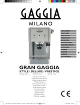 Gaggia Milano Gran Gaggia Style Le manuel du propriétaire