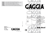 Gaggia Coffee Grinder Mod. MM Steel Manuel utilisateur