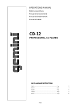 Gemini CD-12 Manuel utilisateur