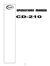 Gemini CD Player CD-210 Manuel utilisateur