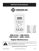 GREENLINE DM-810A, DM-820A, DM-830A, DML-430A (Europe) Manuel utilisateur
