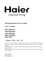 Haier HRF-663DTB2 serie Mode d'emploi