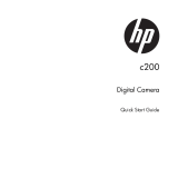 HP c200 Digital Camera Manuel utilisateur