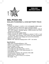 HQ SOL-PC011 Manuel utilisateur